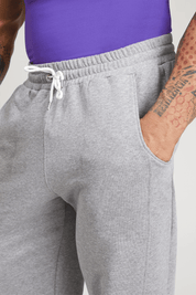Pantaloni della tuta sportivi in cotone Pantalone Jogger Ikonic FW 24/25 Grigio Chiaro Melange Uomo - FGM04 - Linea Ikonic Uomo - fgm04