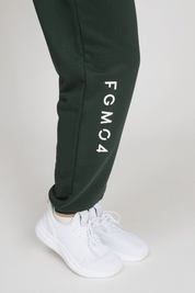 Pantaloni della tuta sportivi in cotone Jogger Slim Ikonic FW 24/25 Verde Pino - FGM04 - Linea Ikonic - fgm04