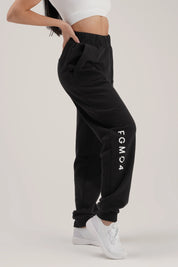 Pantaloni della tuta sportivi in cotone Jogger Slim Ikonic FW 24/25 Nero - FGM04 - Linea Ikonic - fgm04