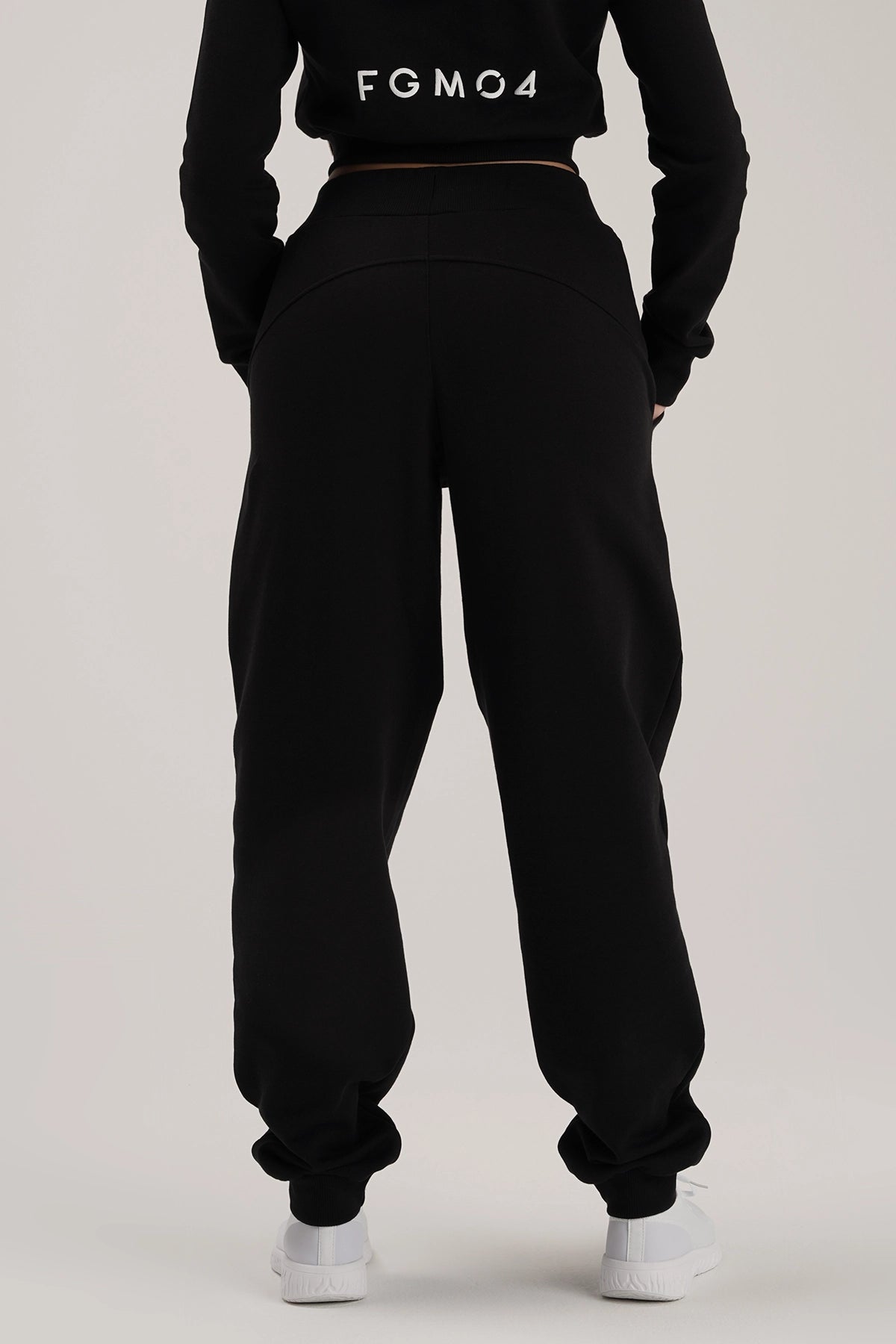 Pantaloni della tuta sportivi in cotone Jogger Slim Ikonic FW 24/25 Nero - FGM04 - Linea Ikonic - fgm04