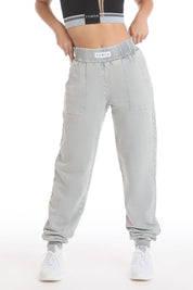 Pantalone Jogger Slim Donna Grigio Moonstone - FGM04 - Linea Ikonic - fgm04