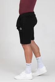 Pantalone sportivo in cotone shorts pantaloni corti Bermuda Fgm04 Nero - fgm04 - Linea Ikonic Uomo - fgm04