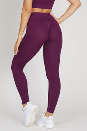 Leggings Push Up Essence BambùFIR Dark Purple - FGM04 - LEGGINGS ANTICELLULITE - fgm04