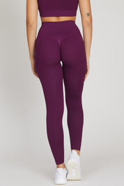 Leggings Push Up Essence BambùFIR Dark Purple - FGM04 - LEGGINGS ANTICELLULITE - fgm04