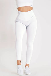 Leggings sportivi con tecnologia FIR push up con arricciatura 
All - Up Bianco - FGM04 - LEGGINGS ANTICELLULITE - fgm04