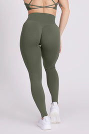 Leggings Push Up CryoFir Verde Militare - FGM04 - LEGGINGS ANTICELLULITE - fgm04