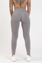 Leggings sportivi con tecnologia FIR push up con arricciatura CryoFir Grigio Satellite - FGM04 - LEGGINGS ANTICELLULITE - fgm04