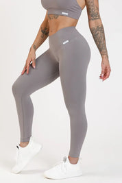 Leggings sportivi con tecnologia FIR push up con arricciatura CryoFir Grigio Satellite - FGM04 - LEGGINGS ANTICELLULITE - fgm04