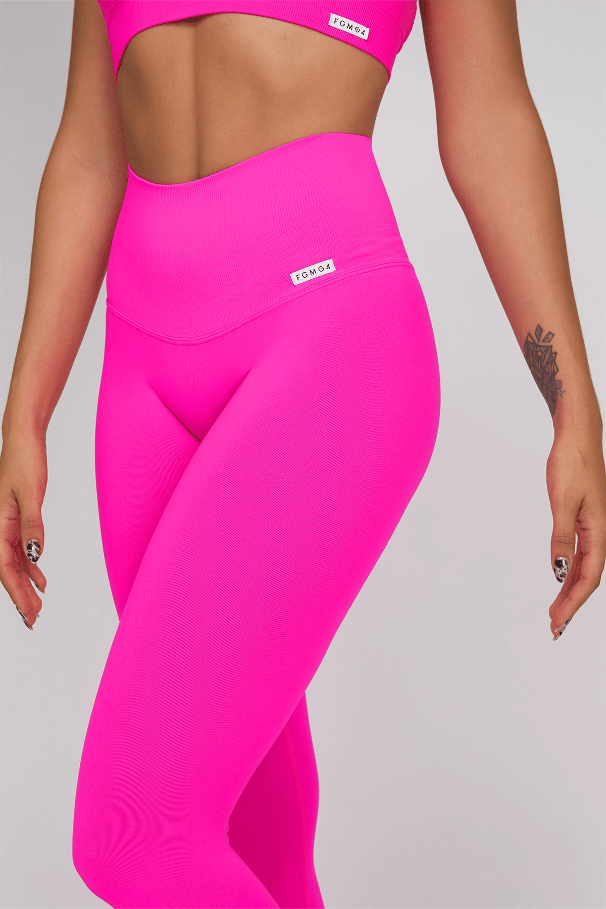 Leggings Push Up All - Up Fuxia Fluo - FGM04 - LEGGINGS ANTICELLULITE - fgm04