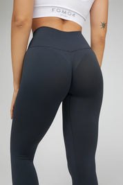 Leggings sportivi con tecnologia FIR soft push up senza arricciatura Shape - Up Fgm04 2.0 Grigio Pancia Piatta - FGM04 - LEGGINGS ANTICELLULITE - fgm04