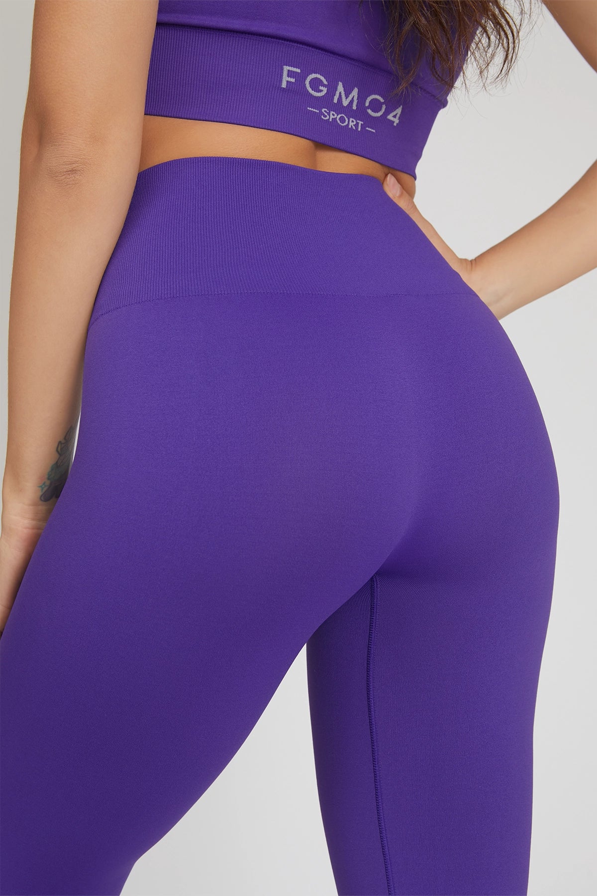 Leggings Nikita Basic Fascione Alto Viola - FGM04 - LEGGINGS ANTICELLULITE - fgm04