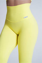 Leggings sportivi con tecnologia FIR push up con arricciatura a bolle Candy Bubble Cryofir Lemon Verbena - FGM04 - LEGGINGS ANTICELLULITE - fgm04