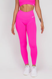 Leggings sportivi con tecnologia FIR push up con arricciatura All - Up Fuxia Fluo - FGM04 - LEGGINGS ANTICELLULITE - fgm04