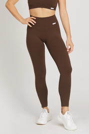Leggings sportivi con tecnologia FIR soft push up senza arricciatura Confidence Cioccolato - FGM04 - LEGGINGS ANTICELLULITE - fgm04