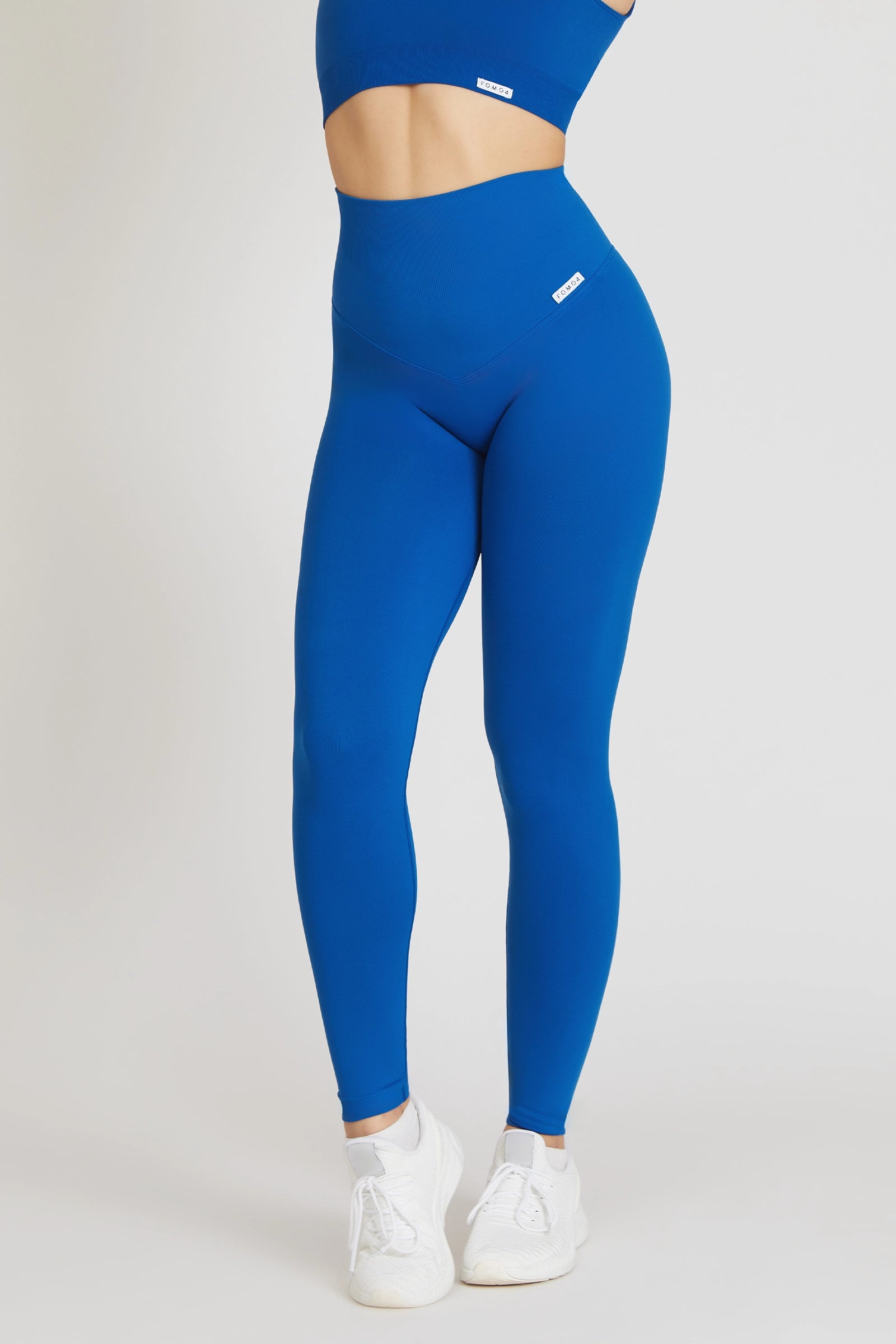 Pantaloni Leggings Donna Blu Con Strass Laterali Lucidi - Moda Jeggings, Nuove Con Etichette