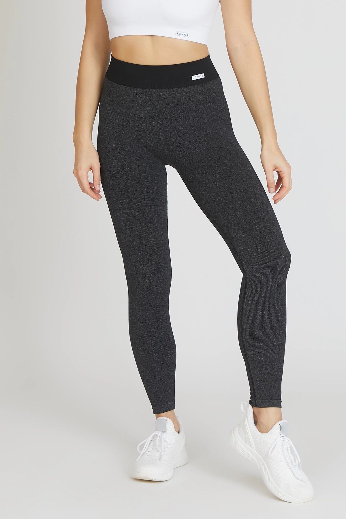 Leggings sportivi basici con tecnologia FIR JEANS BASIC Nero - FGM04 - LEGGINGS ANTICELLULITE - fgm04