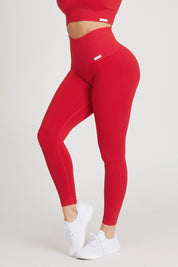 Leggings sportivi con tecnologia FIR push up con arricciatura All - Up Rosso Lampone - FGM04 - LEGGINGS ANTICELLULITE - fgm04