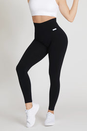 Leggings sportivi basici con tecnologia FIR Nikita Basic Fascione Alto Nero - FGM04 - LEGGINGS ANTICELLULITE - fgm04