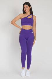 Leggings Nikita Basic Fascione Alto Viola - FGM04 - LEGGINGS ANTICELLULITE - fgm04