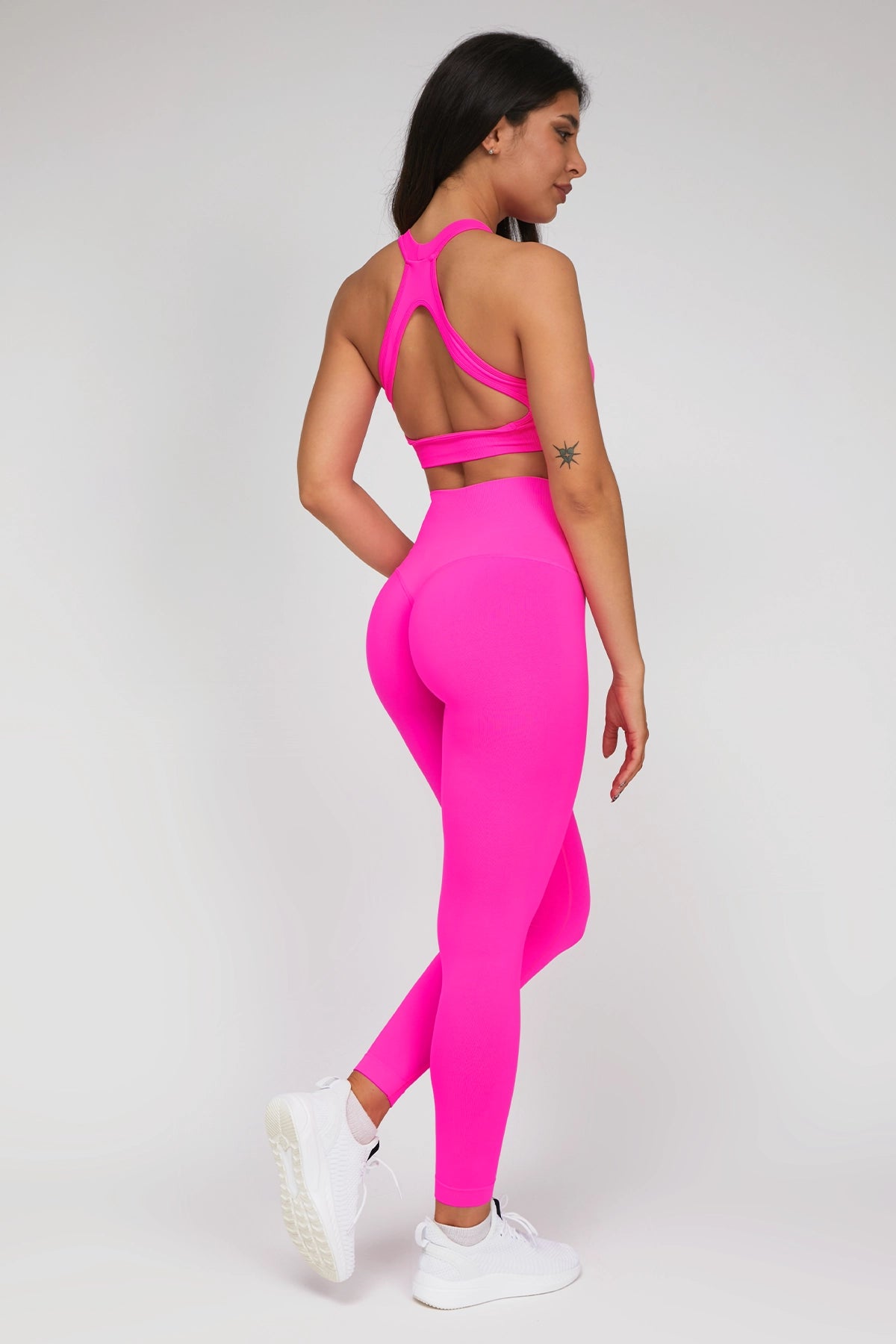 Leggings Push Up All - Up Fuxia Fluo - FGM04 - LEGGINGS ANTICELLULITE - fgm04