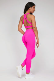 Leggings Push Up All - Up Fuxia Fluo - FGM04 - LEGGINGS ANTICELLULITE - fgm04
