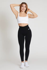 Leggings sportivi basici con tecnologia FIR Nikita Basic Fascione Alto Nero - FGM04 - LEGGINGS ANTICELLULITE - fgm04