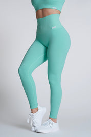 Leggings sportivi con tecnologia FIR push up con arricciatura a bolle Candy Bubble Cryofir Ice Green - FGM04 - LEGGINGS ANTICELLULITE - fgm04