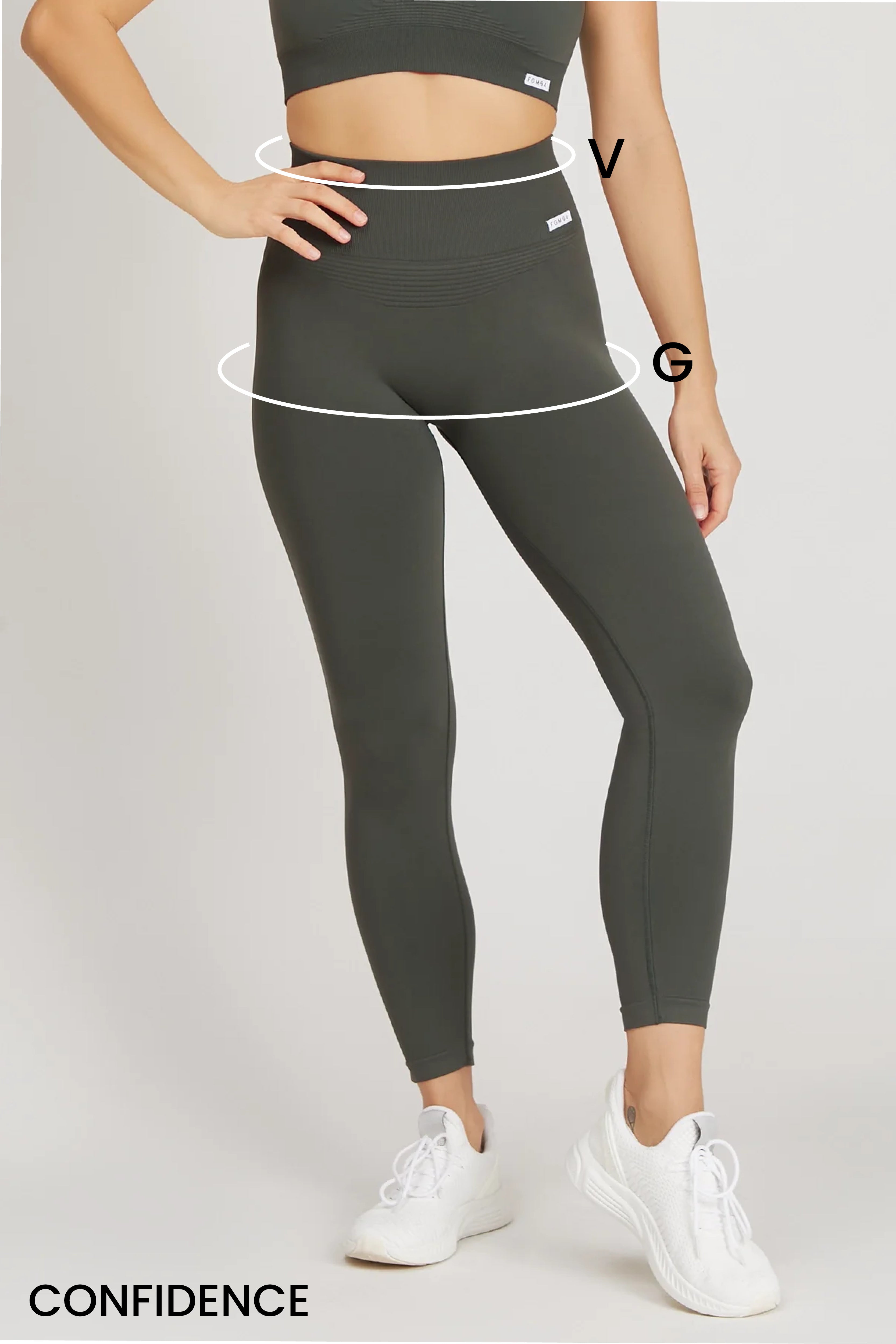 Guida alle taglie: leggings confidence