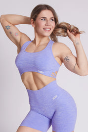 Top sportivo con spalline larghe incrociato schiena scoperta Pulsar Lilla - FGM04 - Maglie e Top - fgm04