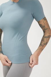 Maglia sportiva tecnica donna Manica corta con tecnologia FIR snellente Ikonic Sport Unisex Arona - FGM04 - Maglie e Top - fgm04