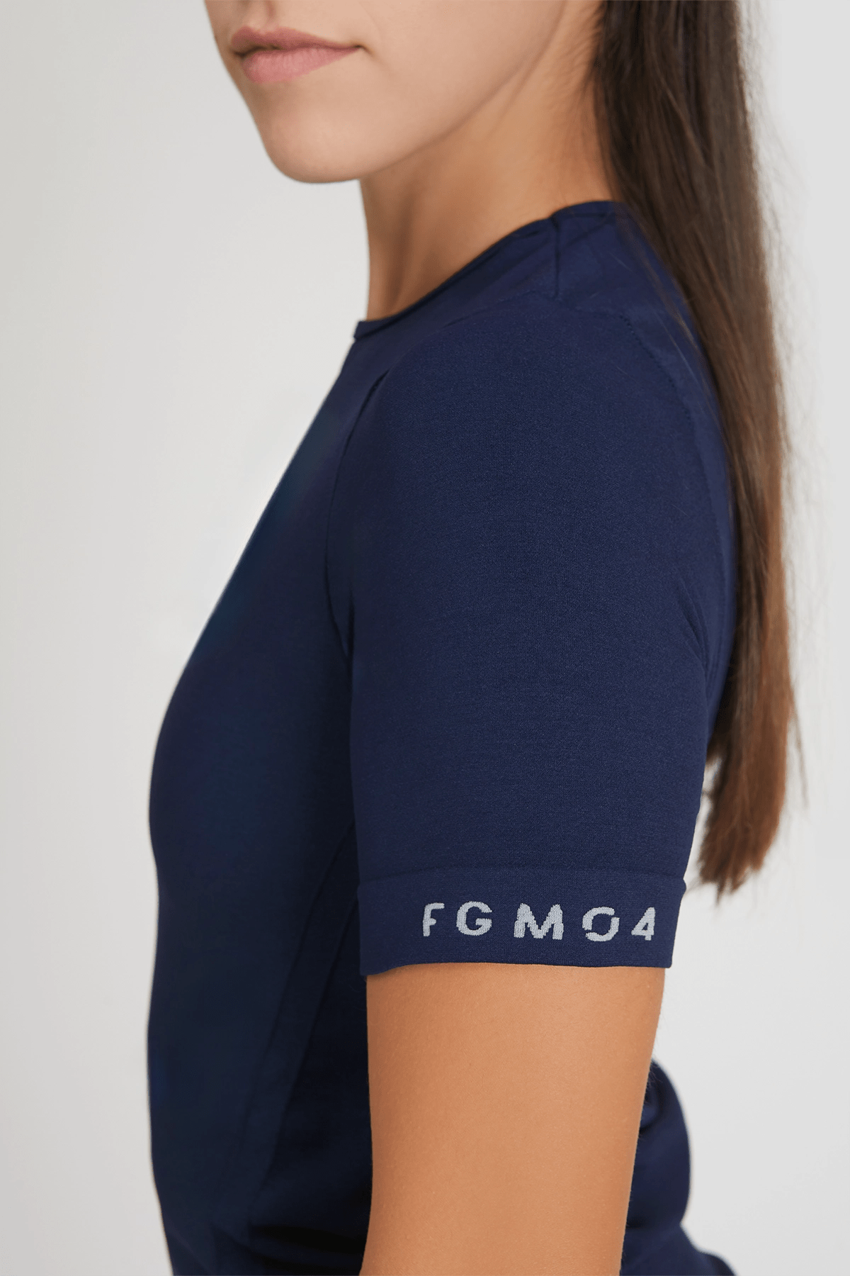 Maglia sportiva tecnica donna Manica corta con tecnologia FIR snellente Ikonic Sport Unisex Blu Notte - FGM04 - Maglie e Top - fgm04