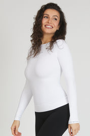 Maglia sportiva tecnica donna Manica Lunga con tecnologia FIR 
FGM04 Manica Lunga Sport Unisex Bianco - FGM04 - Maglie e Top - fgm04