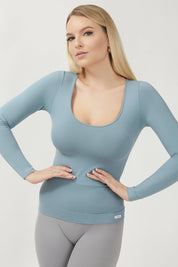 Maglia sportiva tecnica donna Manica Lunga con tecnologia FIR Manica Lunga Snellente Arona 2.0 - FGM04 - Maglie e Top - fgm04