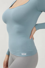 Maglia sportiva tecnica donna Manica Lunga con tecnologia FIR Manica Lunga Snellente Arona 2.0 - FGM04 - Maglie e Top - fgm04