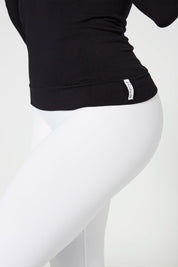 Maglia sportiva tecnica donna Manica Lunga con tecnologia FIR Snellente Nero 2.0 - FGM04 - Maglie e Top - fgm04