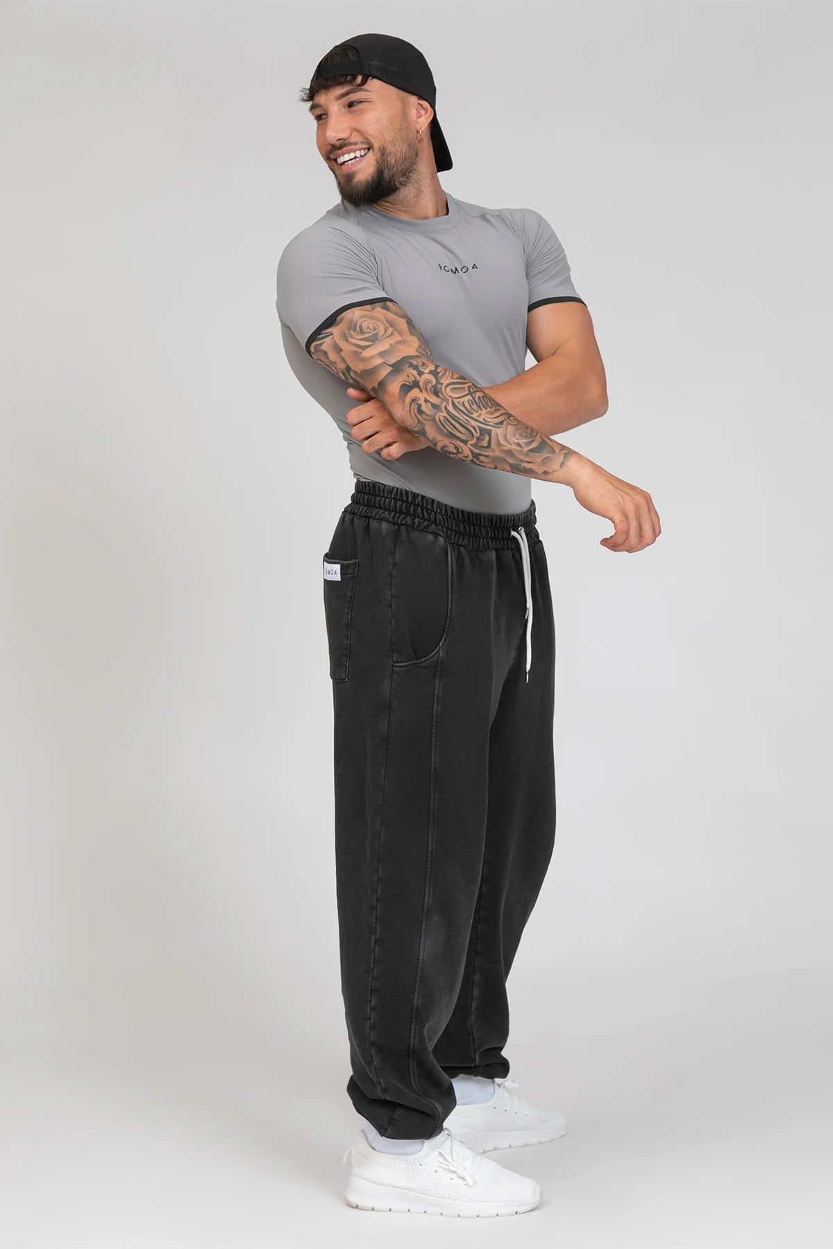 Maglia sportiva tecnica uomo Manica corta traspirante antiodore T-Shirt Dry Grigio Silver - FGM04 - Linea Ikonic Uomo - fgm04