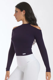 Maglia Nyx Spalle Scoperte Blu - FGM04 - Maglie e Top - fgm04