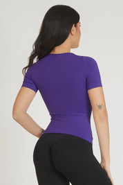 Maglia sportiva tecnica donna Manica corta con tecnologia FIR T-shirt Miss Fgm04 Viola - FGM04 - Maglie e Top - fgm04