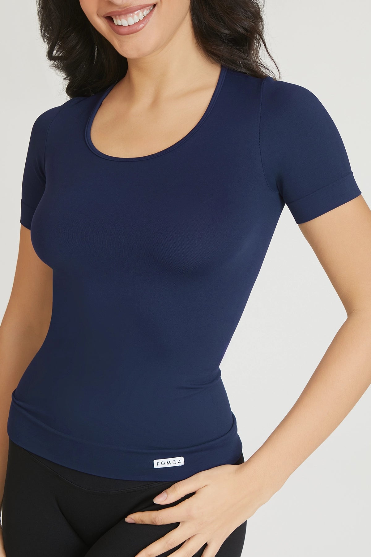 Maglia sportiva tecnica donna Manica corta con tecnologia FIR T-shirt Miss Fgm04 Blu Notte - FGM04 - Maglie e Top - fgm04