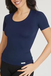 Maglia sportiva tecnica donna Manica corta con tecnologia FIR T-shirt Miss Fgm04 Blu Notte - FGM04 - Maglie e Top - fgm04