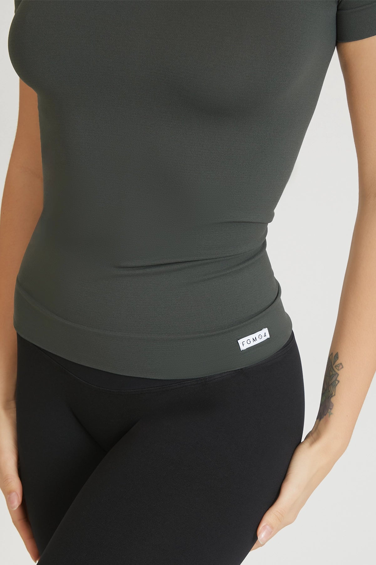 Maglia sportiva tecnica donna Manica corta con tecnologia FIR T-shirt Miss Fgm04 Coal Green - FGM04 - Maglie e Top - fgm04