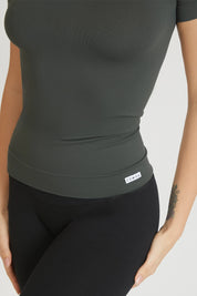 Maglia sportiva tecnica donna Manica corta con tecnologia FIR T-shirt Miss Fgm04 Coal Green - FGM04 - Maglie e Top - fgm04