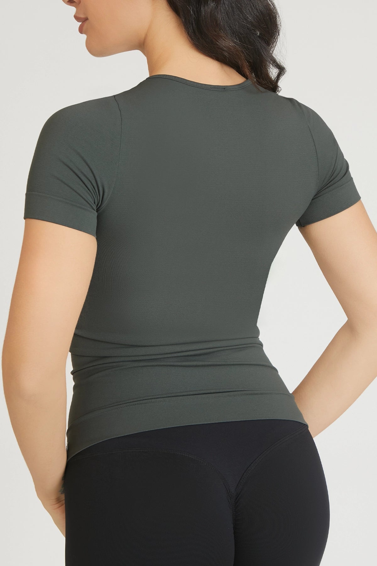 Maglia sportiva tecnica donna Manica corta con tecnologia FIR T-shirt Miss Fgm04 Coal Green - FGM04 - Maglie e Top - fgm04