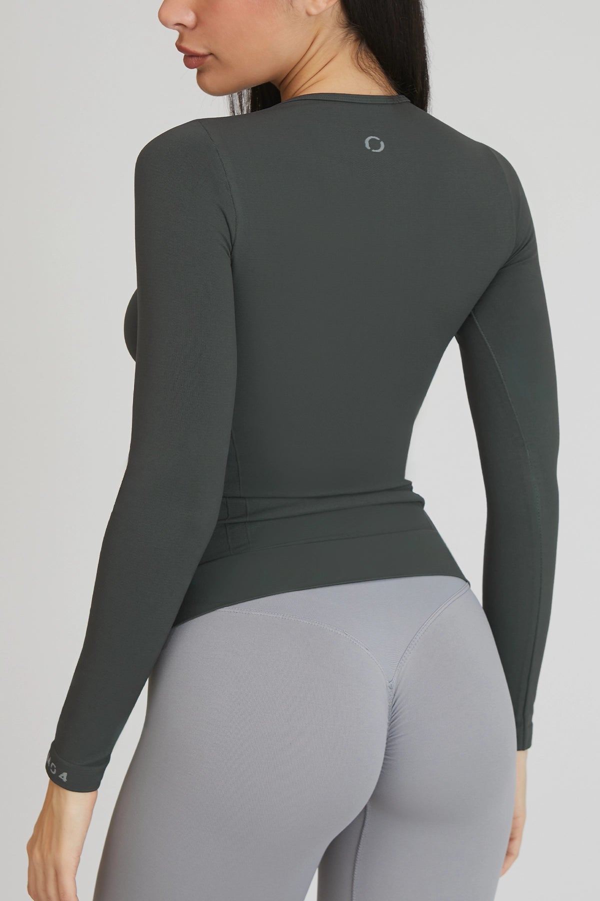 Maglia sportiva tecnica donna Manica Lunga con tecnologia FIR FGM04 Manica Lunga Sport Unisex Coal Green - FGM04 - Maglie e Top - fgm04