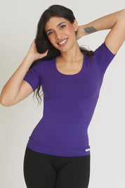 Maglia sportiva tecnica donna Manica corta con tecnologia FIR T-shirt Miss Fgm04 Viola - FGM04 - Maglie e Top - fgm04
