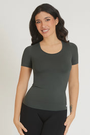 Maglia sportiva tecnica donna Manica corta con tecnologia FIR T-shirt Miss Fgm04 Coal Green - FGM04 - Maglie e Top - fgm04