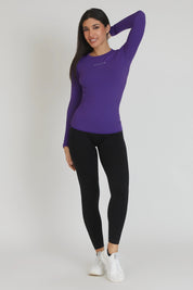 Maglia sportiva tecnica donna Manica Lunga con tecnologia FIR FGM04 Manica Lunga Sport Unisex Viola - FGM04 - Maglie e Top - fgm04