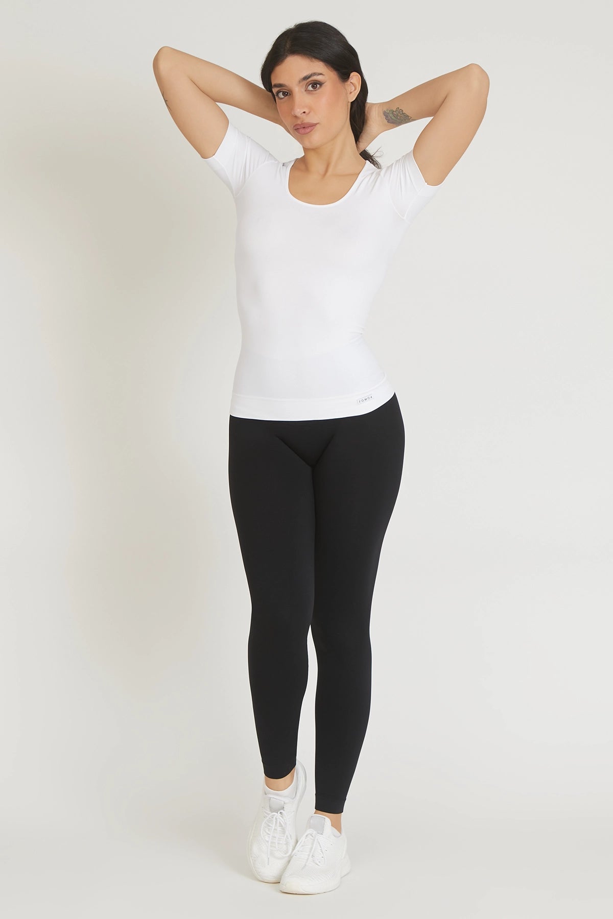 Maglia sportiva tecnica donna Manica corta con tecnologia FIR T-shirt Miss Fgm04 Bianco - FGM04 - Maglie e Top - fgm04