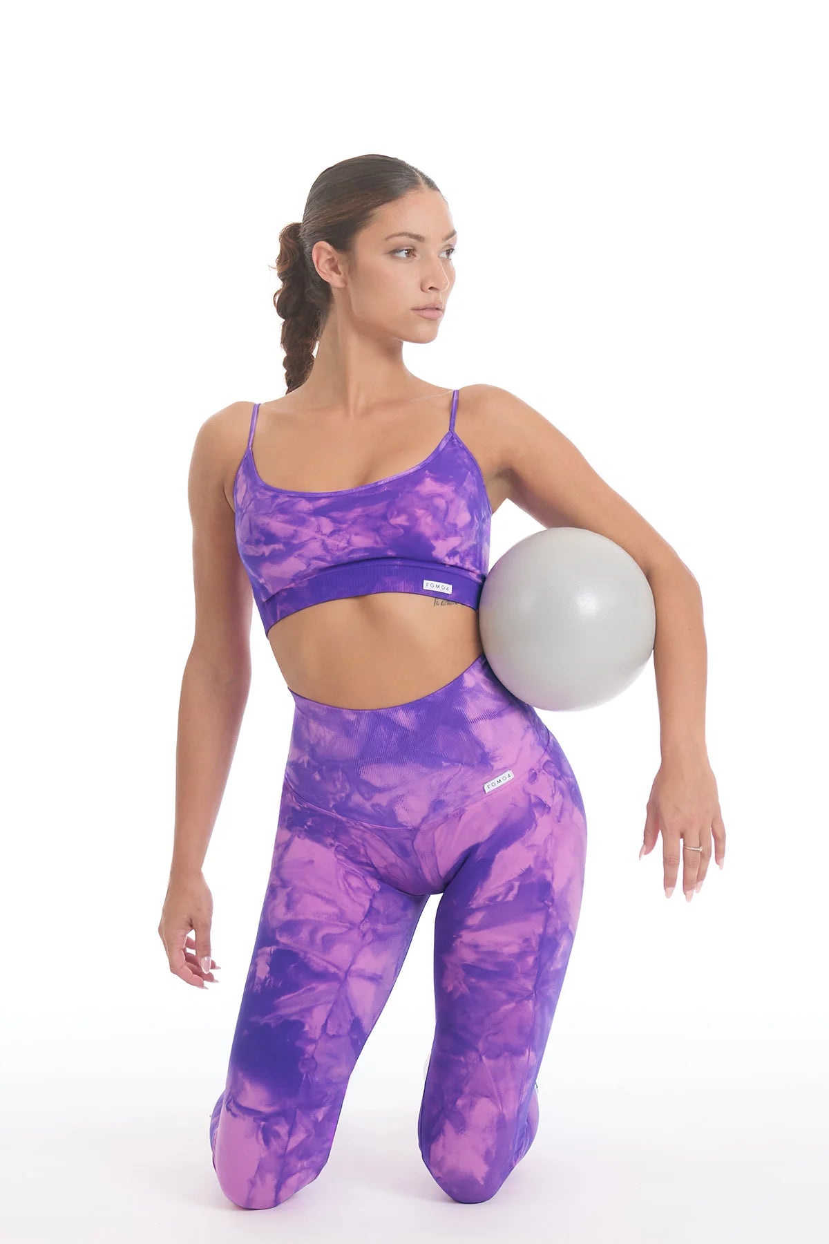 Leggings Push Up Elements Etere Rosa Viola - FGM04 - LEGGINGS ANTICELLULITE - fgm04