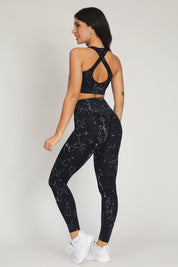 Leggings Push Up Marmo Nero - FGM04 - LEGGINGS ANTICELLULITE - fgm04